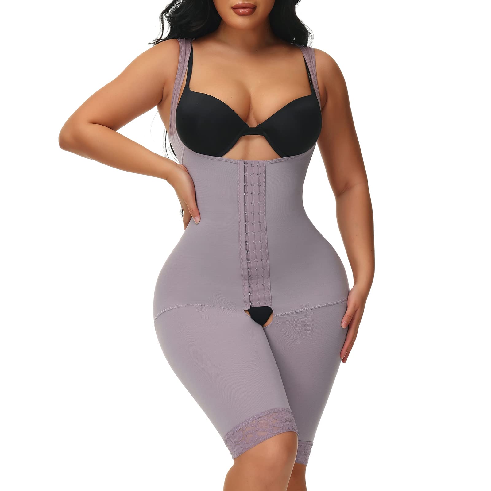 WELOOC Women's Shapewear - Full Body Shaper Slimming Bodysuit | Colombian Fajas Compression Garment for Tummy Control & Waist Training | Perfect for Everyday Wear, Special Occasions & Postpartum Recovery