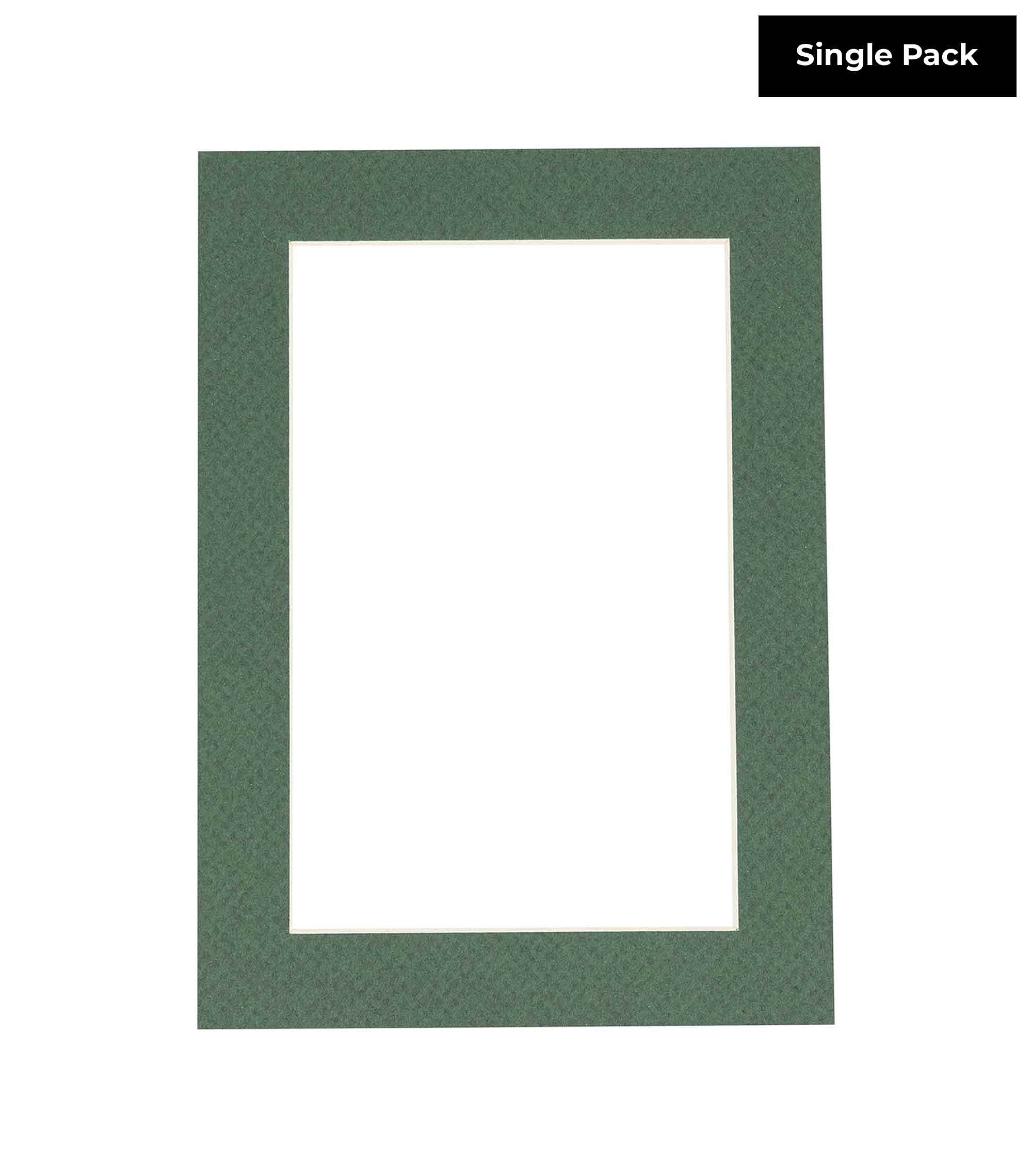24x30 Acid-Free Hunter Green Bevel Cut Mat Board for 20x24 Photos - 4-Ply Thickness with Backing Board & Self-Seal Crystal Clear Photo Mat Bag - Perfect for Picture Framing, Art Displays & Home Decor