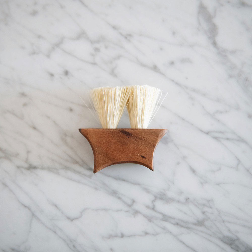 Premium Small Wooden Counter Brush No. MT0942 - Compact Cleaning Tool for Kitchen Countertops, Tables & Hard Surfaces - Ideal for Home, Restaurant & Office Use