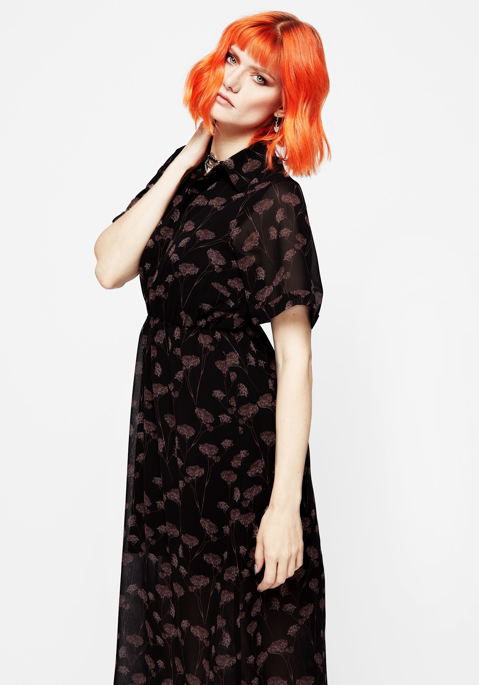 Judas Midi Shirt Dress for Women - Stylish Button Down Long Shirt Dress with Belt - Perfect for Office, Date Night & Casual Outings