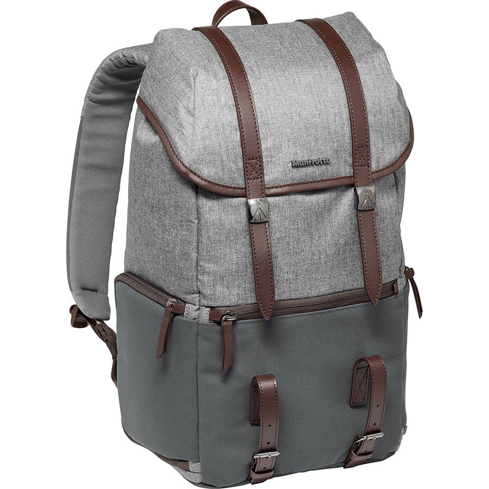 Manfrotto MB LF WN RP DSLR Camera Reporter Bag - Professional Windsor Grey Photography Backpack for Travel & Outdoor Shooting