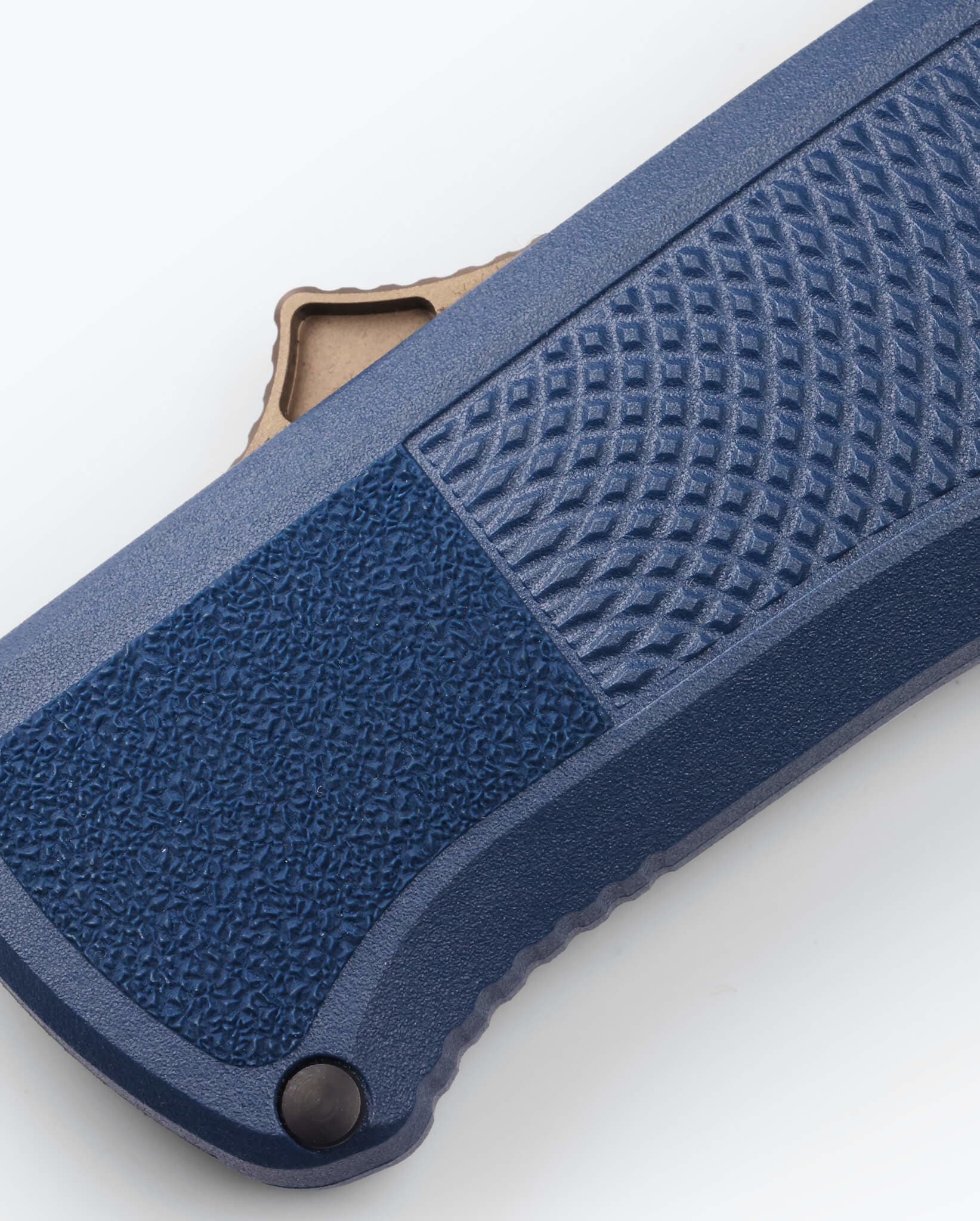 Shootout® Tanto Knife - Crater Blue Grivory® Handle, Tactical EDC Folding Knife for Outdoor Camping, Hunting & Survival Gear