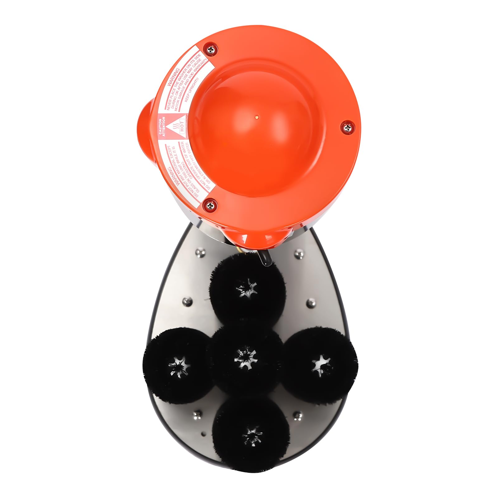 5-Brush Electric Glass & Cup Washer - Commercial Wine Glass Cleaning Machine for Bars, Restaurants & Home Use (Red/Silver/Black) - Perfect for Washing Red Wine, Beer & Cocktail Glasses