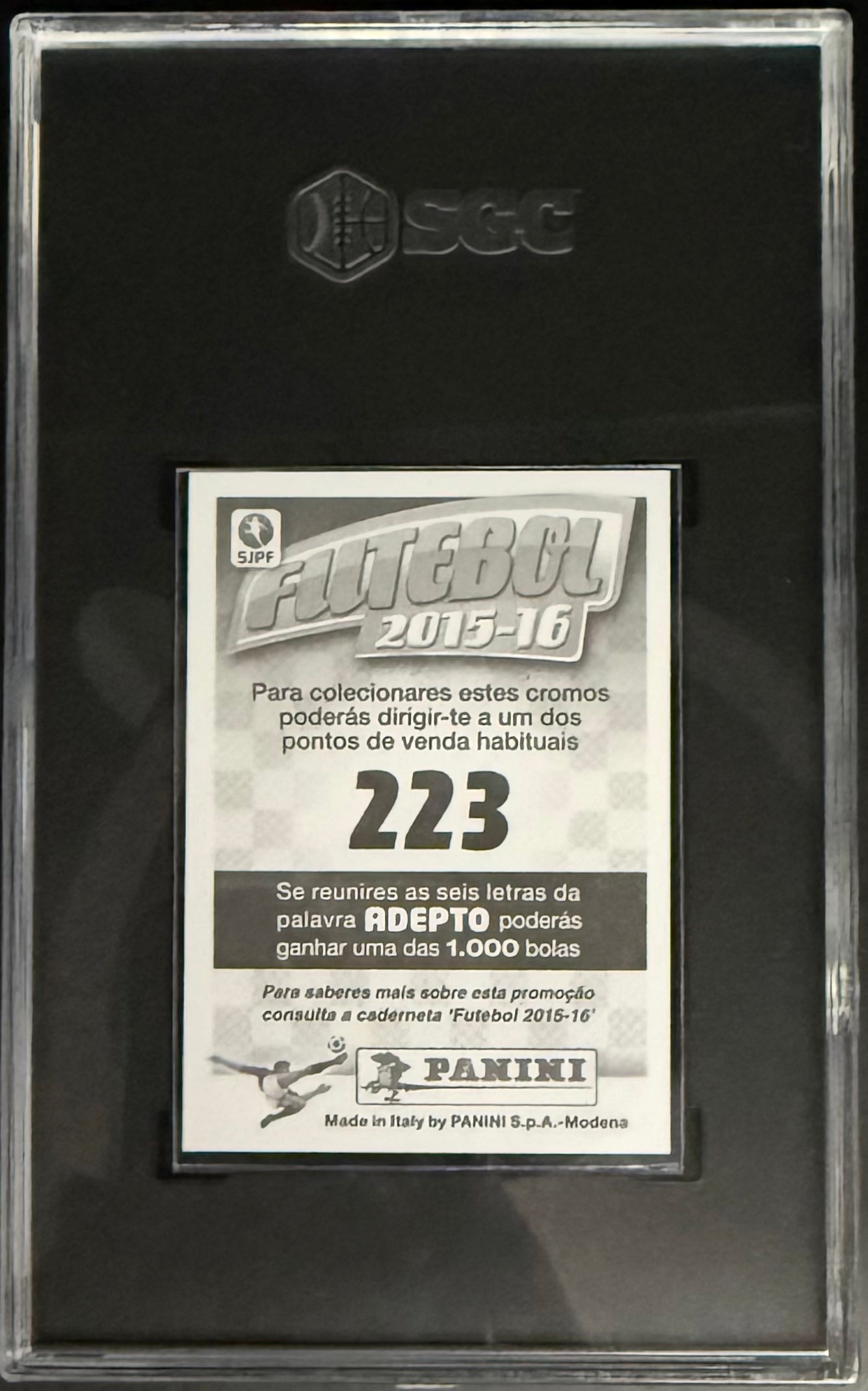 Panini Diogo Jota Soccer Sticker - 2015-16 Collection SGC 7 Graded - Perfect for Football Card Collectors and Fantasy League Fans