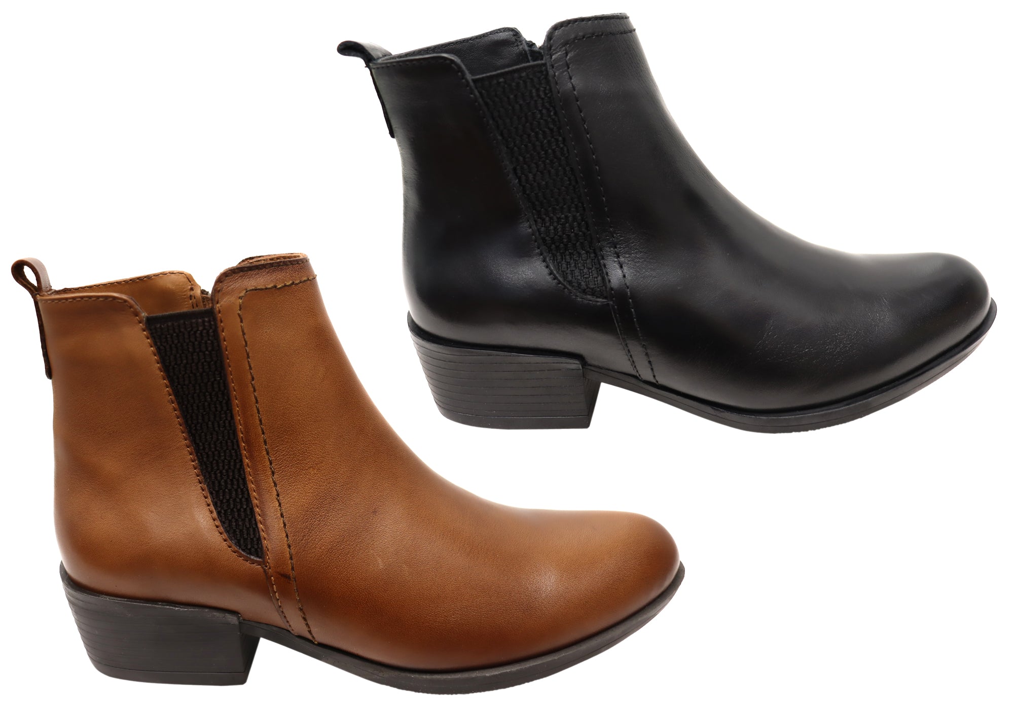 Orizonte Questa Women's Comfortable Leather Ankle Boots - European Style Fashion for Everyday Wear & Office Outfits