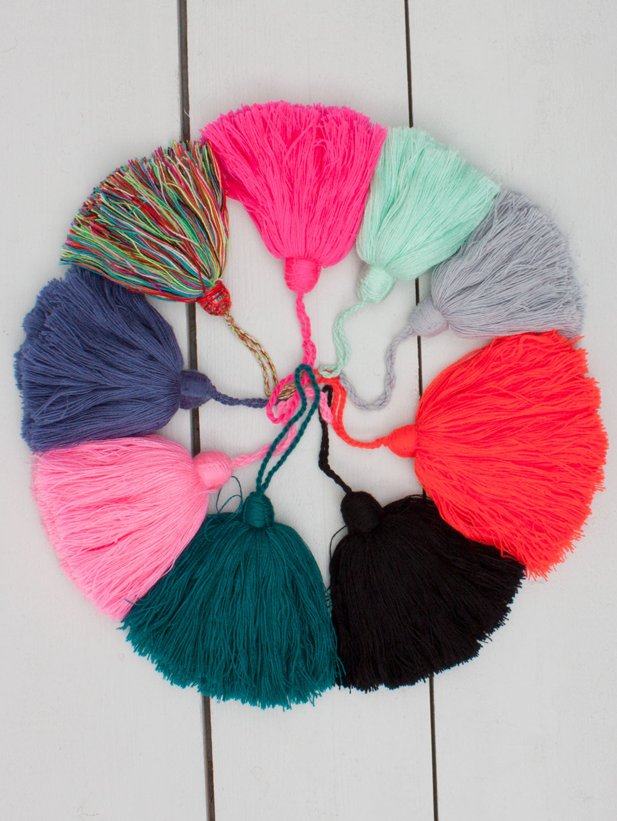 Large Decorative Tassels for Home Decor - Elegant Small Tassel Charms for Curtains, Pillows, Blankets & DIY Crafts - Boho Chic Room Accessories