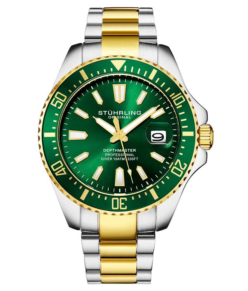 Depthmaster 3950A 42mm Quartz Diver Watch - Waterproof Luxury Dive Watch for Men - Perfect for Scuba Diving, Swimming & Outdoor Adventures