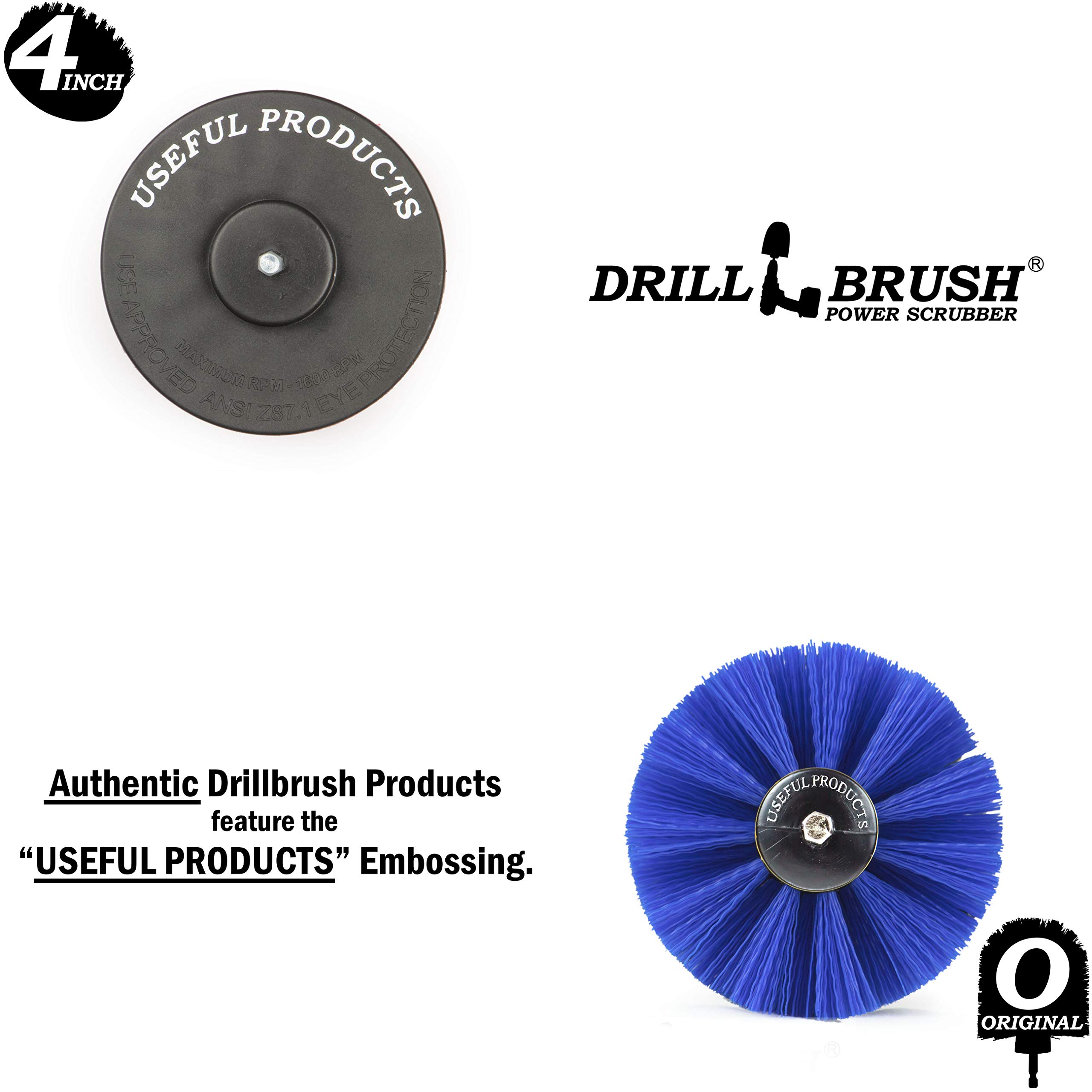 Marine Cleaning Brush Set - Boat & Hull Scrubber Kit with Spinning Drill Attachment - Aquatic & Tank Cleaning Brushes for Barnacle Removal - Professional Boat Maintenance Tools for Marine & Dock Use