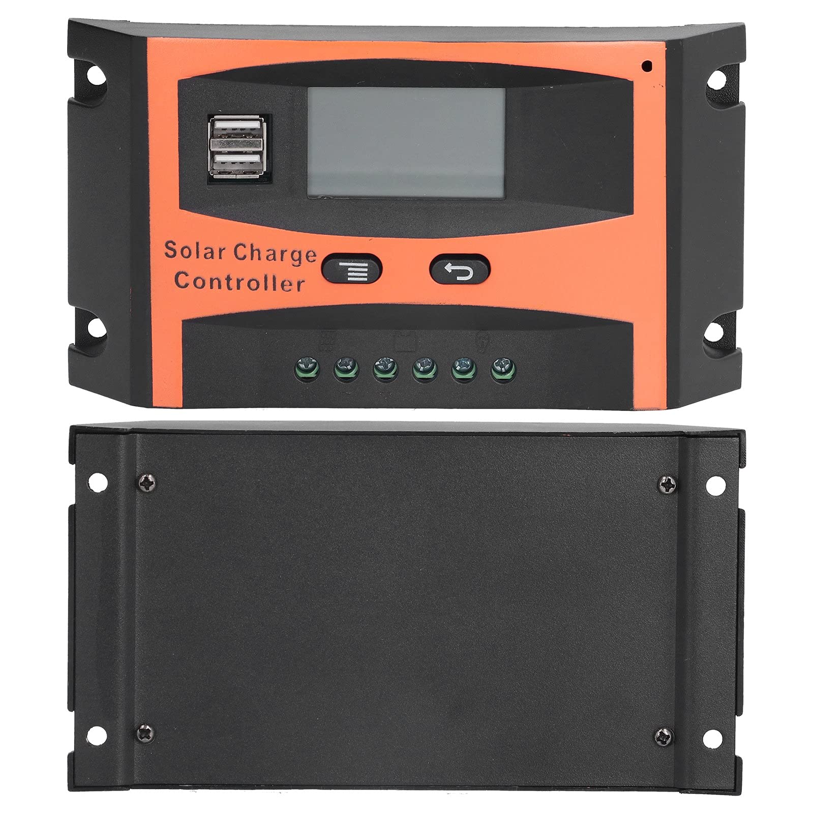Solar Charge Controller with Temperature Compensation & Auto Correction - 12V/24V MPPT Solar Panel Regulator for Home, RV, Boat & Off-Grid Power Systems | Perfect for Solar Energy Storage & Battery Protection