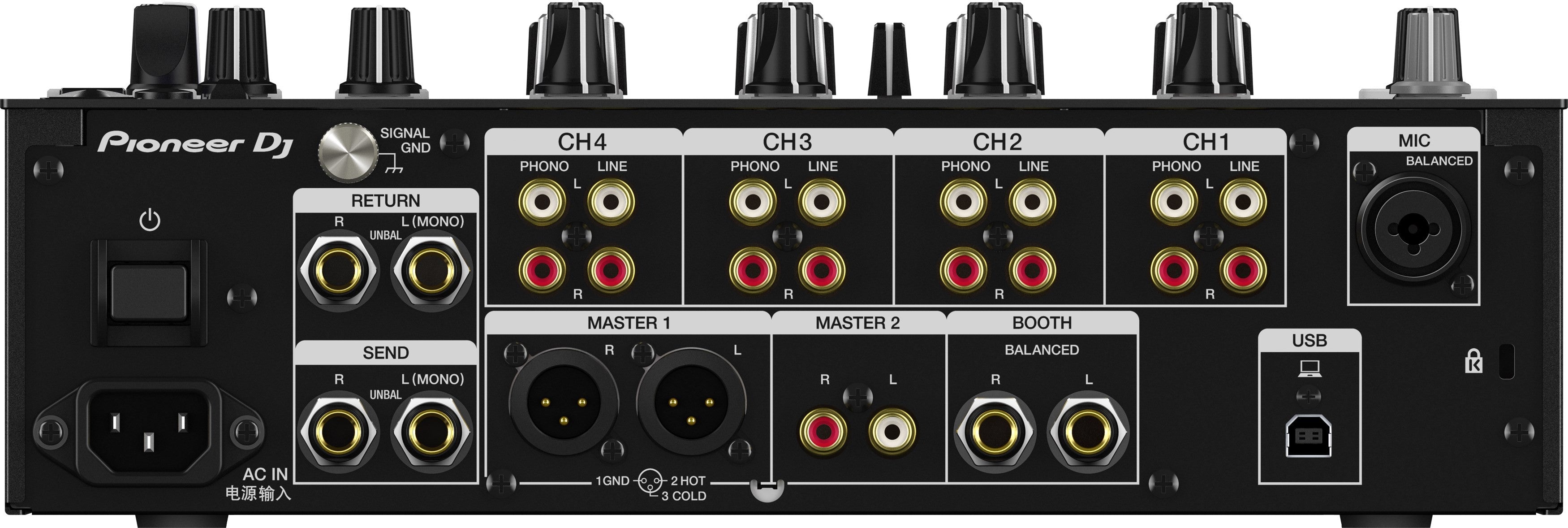 Pioneer DJM-750MK2 Professional 4-Channel DJ Mixer - High-Performance Audio Mixing for Clubs, Events & Home DJing
