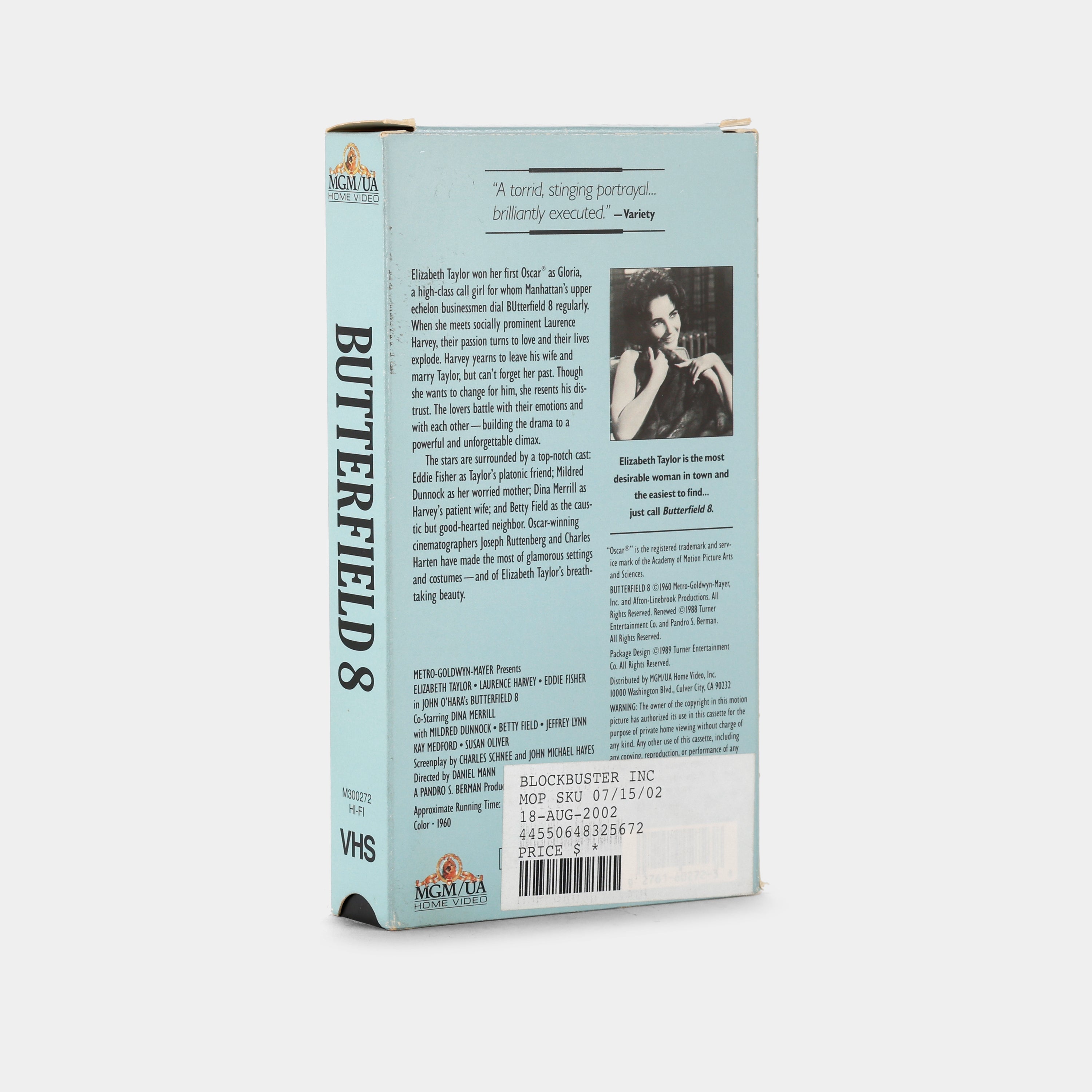Butterfield 8 Classic Movie VHS Tape - Vintage Collectible Film for Movie Enthusiasts & Nostalgic Home Theater Nights
