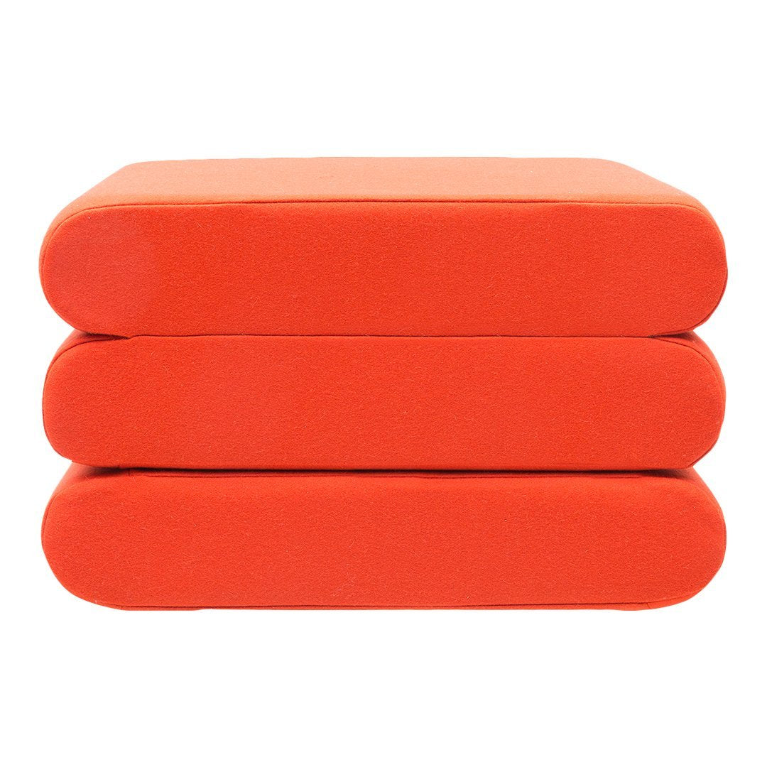 Van Der Kley Bingo Pouf Ottomans - Softline Round Footstool, Comfy Floor Seat for Living Room, Bedroom & Nursery - Perfect for Relaxing, Lounging & Extra Seating
