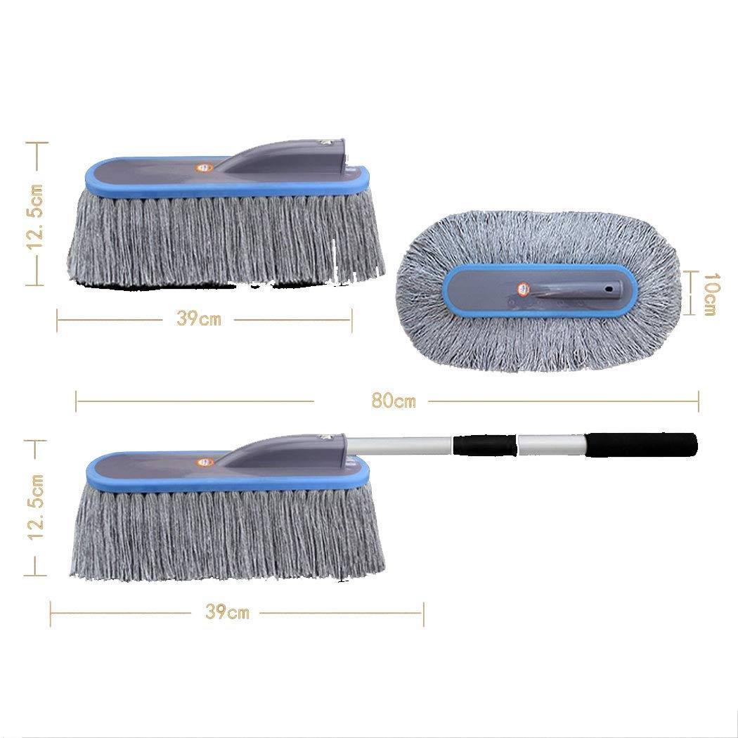 Extendable Car Duster Brush - Lint & Scratch Free for Interior/Exterior Cleaning | Quick Dust & Pollen Removal