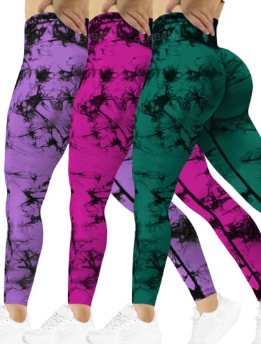 3 Pack Purple Rose Green