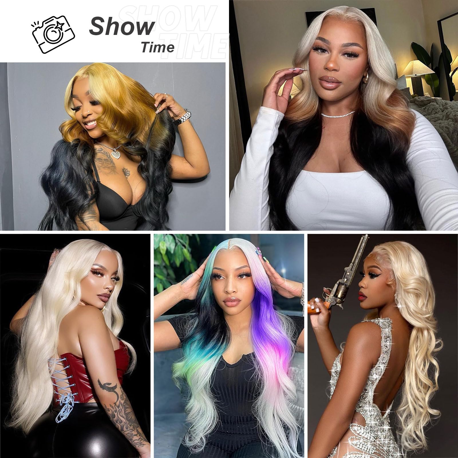 13x6 HD Lace Front Wig 30 Inch 613 Blonde Body Wave Human Hair - 200% Density Pre-Plucked Lace Frontal Wig for Daily Wear, Cosplay & Special Occasions