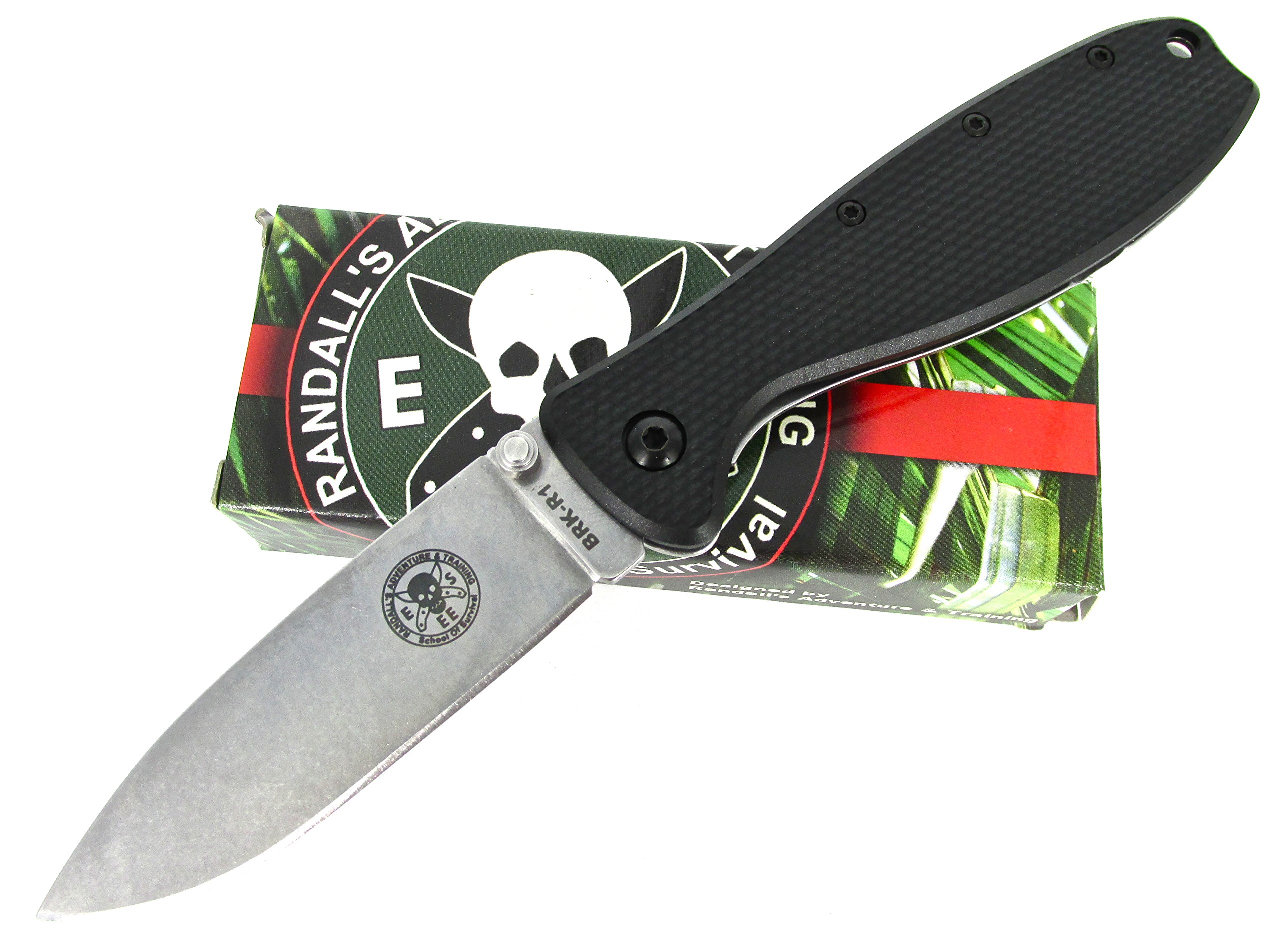 BLUE RIDGE Zancudo Folding Pocket Knife - Black Stonewash Framelock EDC Knife for Camping, Hiking & Outdoor Survival