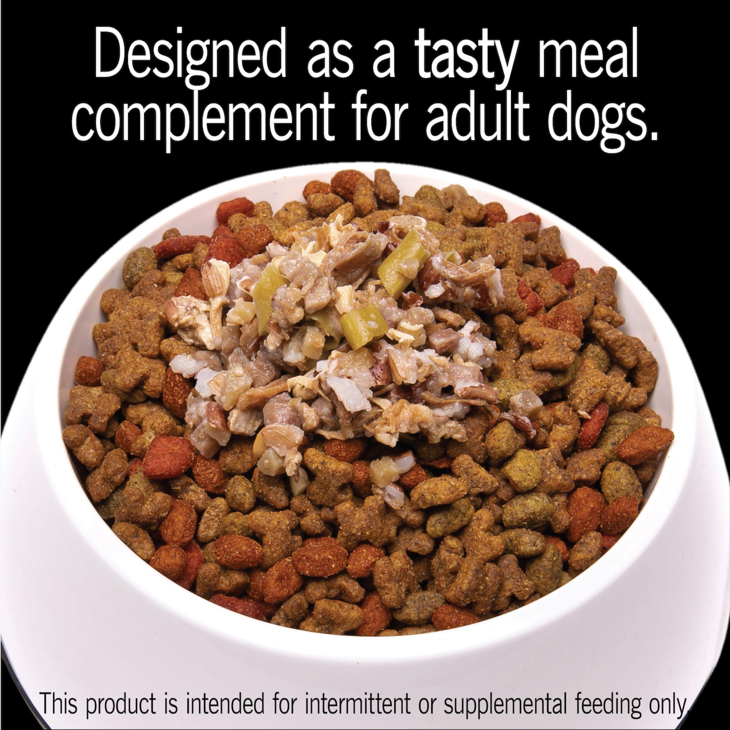 CESAR SIMPLY CRAFTED Adult Soft Wet Dog Food Meal Topper - Beef & Chicken Recipe with Purple Potatoes, Green Beans & Red Rice - 1.3 oz Tubs (Pack of 10) - Perfect for Picky Eaters & Senior Dogs