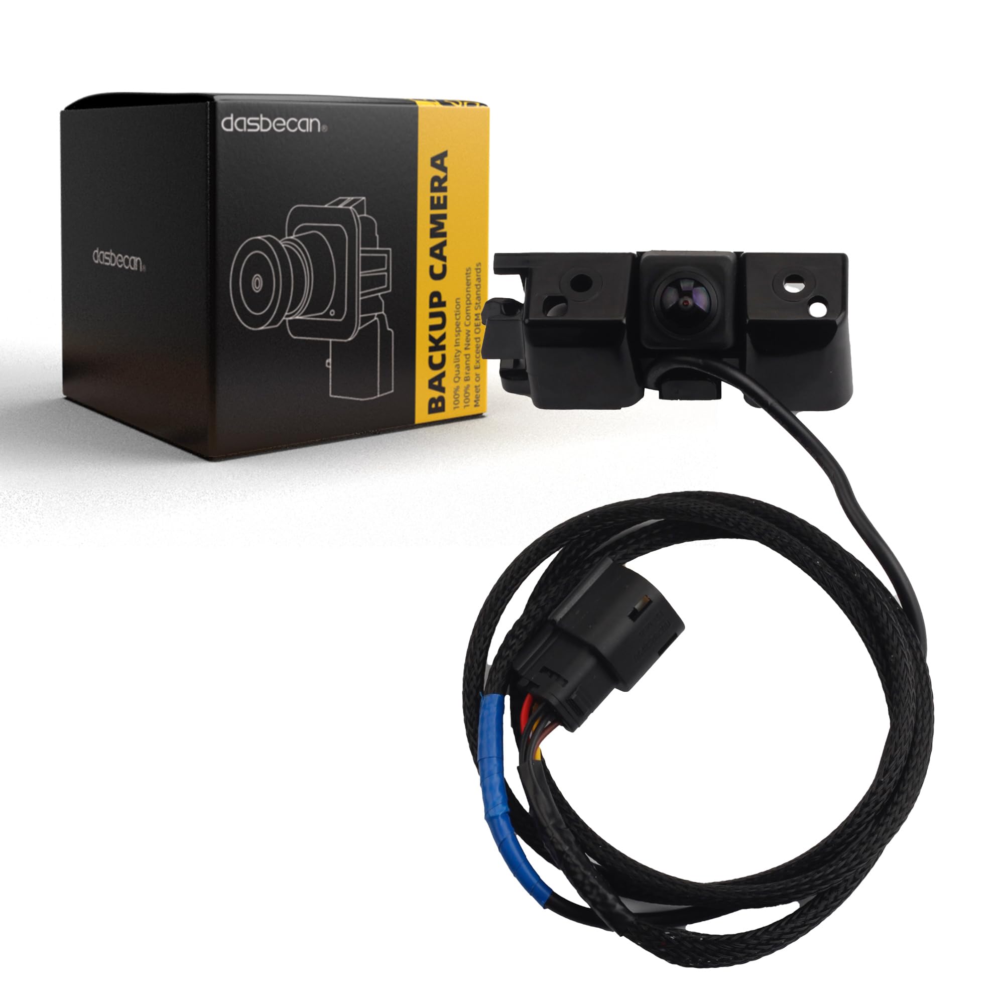 Dasbecan HD Backup Camera Replacement for Chevrolet Silverado Cheyenne & GMC Sierra 1500/2500/3500 HD (2014-2015) - Replaces OEM# 23306741 22803702 - Perfect for Parking Assistance and Trailer Hitching