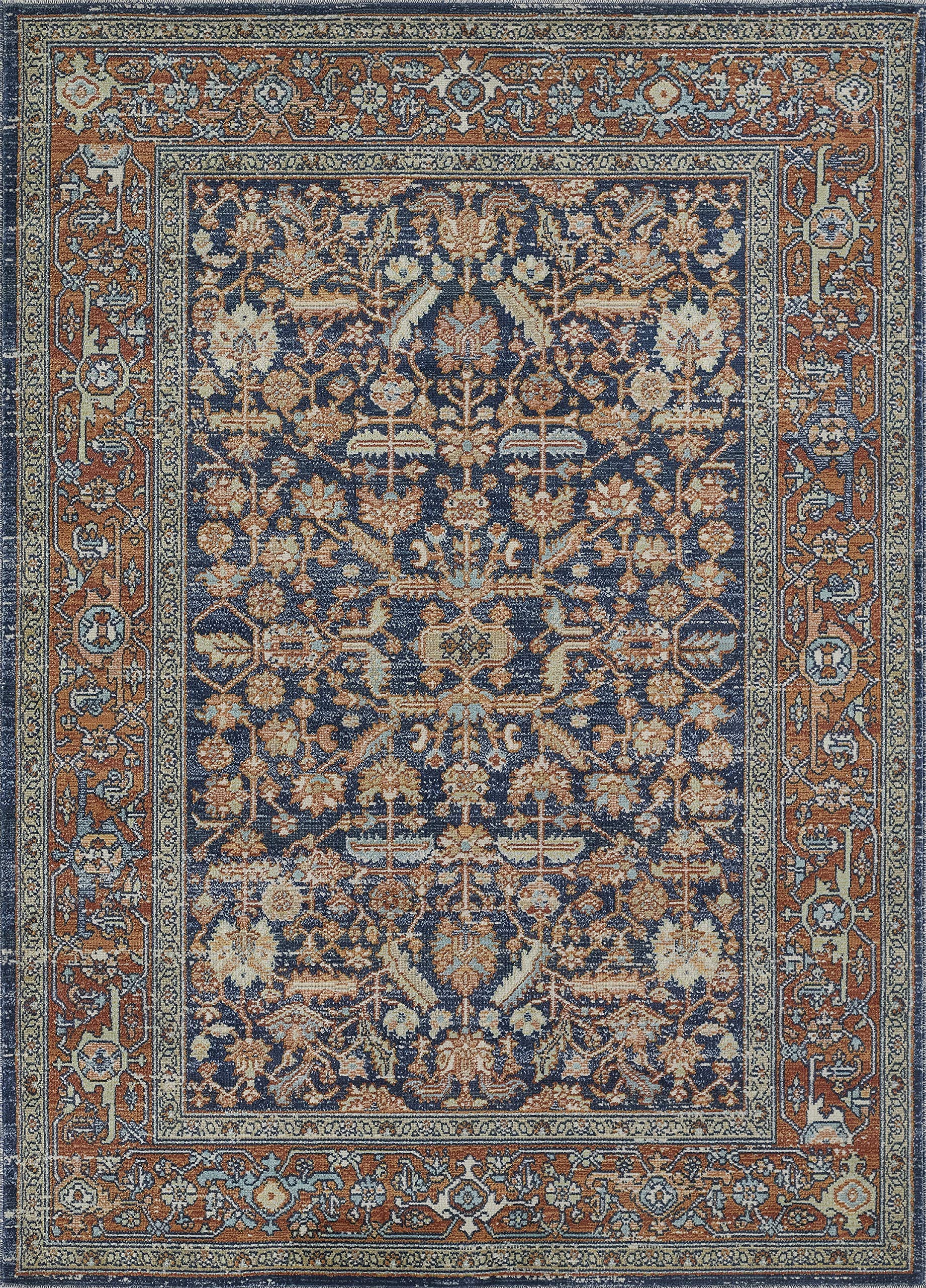 Nolita Sines Navy Blue Area Rug 2'7