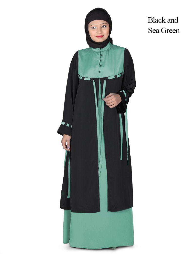 Black & Sea Green