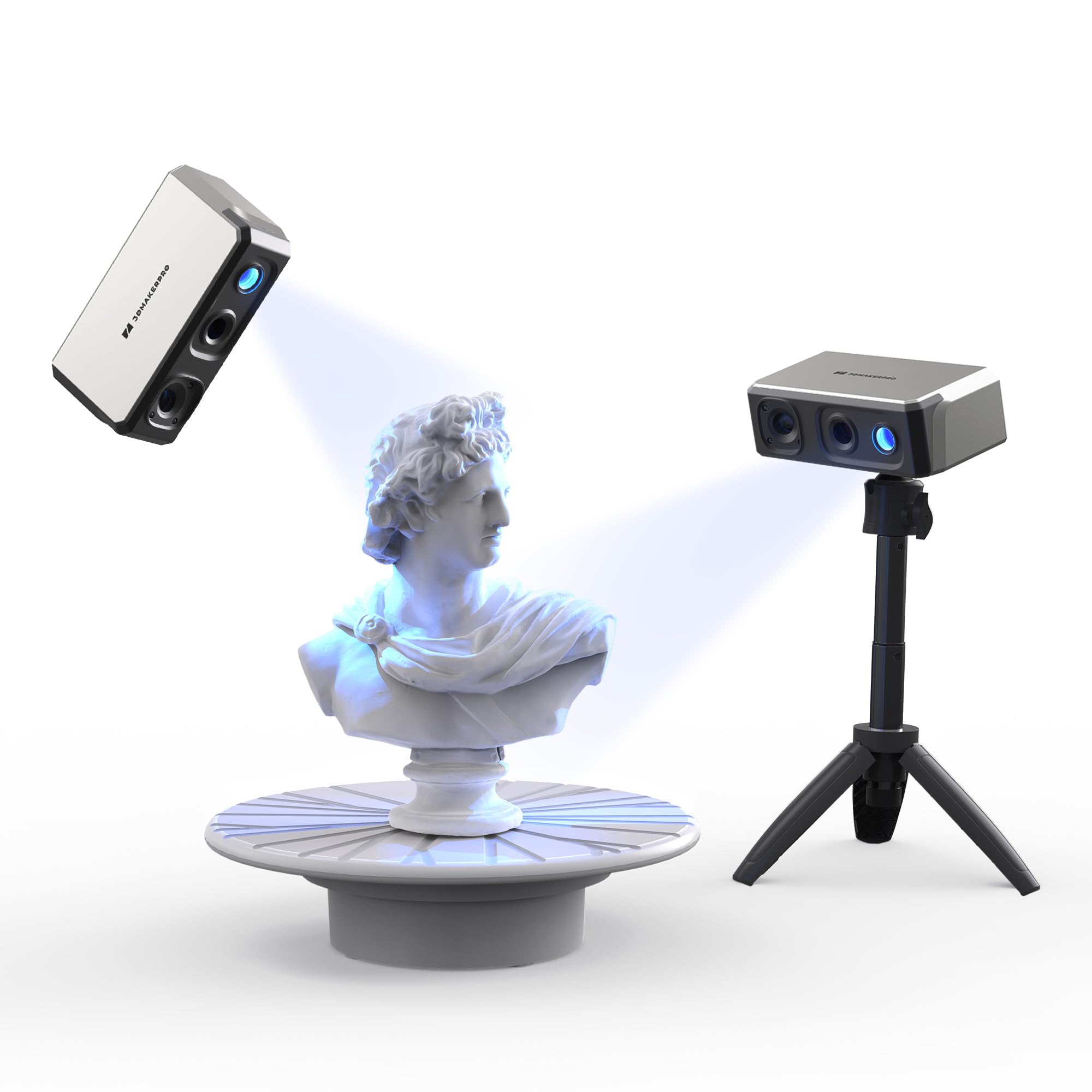 Seal 3D Scanner - High Precision Handheld 3D Scanner with 0.01mm Accuracy, 24-bit Color Camera & Anti-Shake Lenses | Compact Design, 10FPS Scanning Speed for 3D Printing, Reverse Engineering & Product Design | Perfect for Professionals & Hobbyists