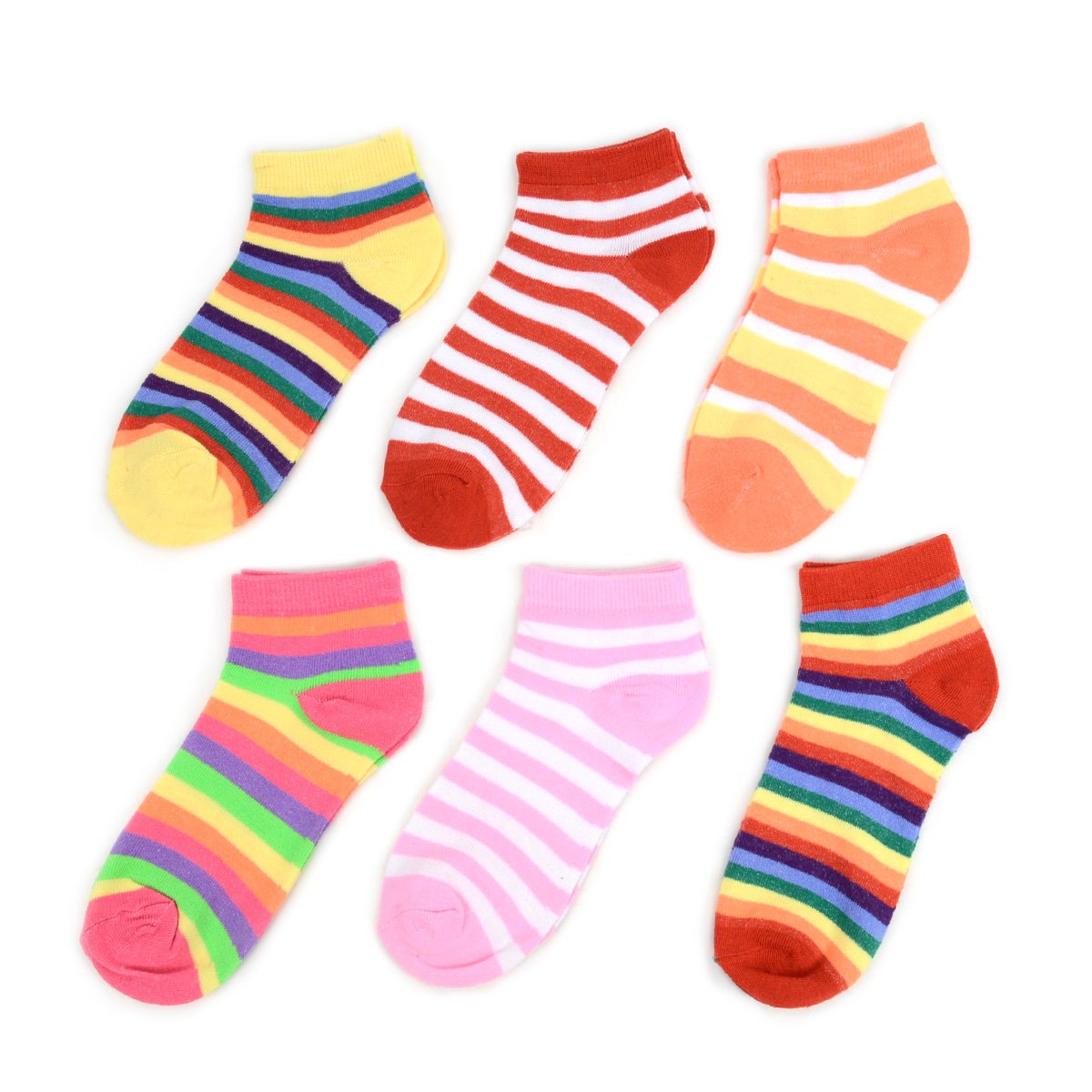 Women's Cute No Show Ankle Socks 6-Pack - Emoji, Animal & Novelty Designs | Comfortable Low Cut Socks for Casual Wear, Gym & Everyday Use