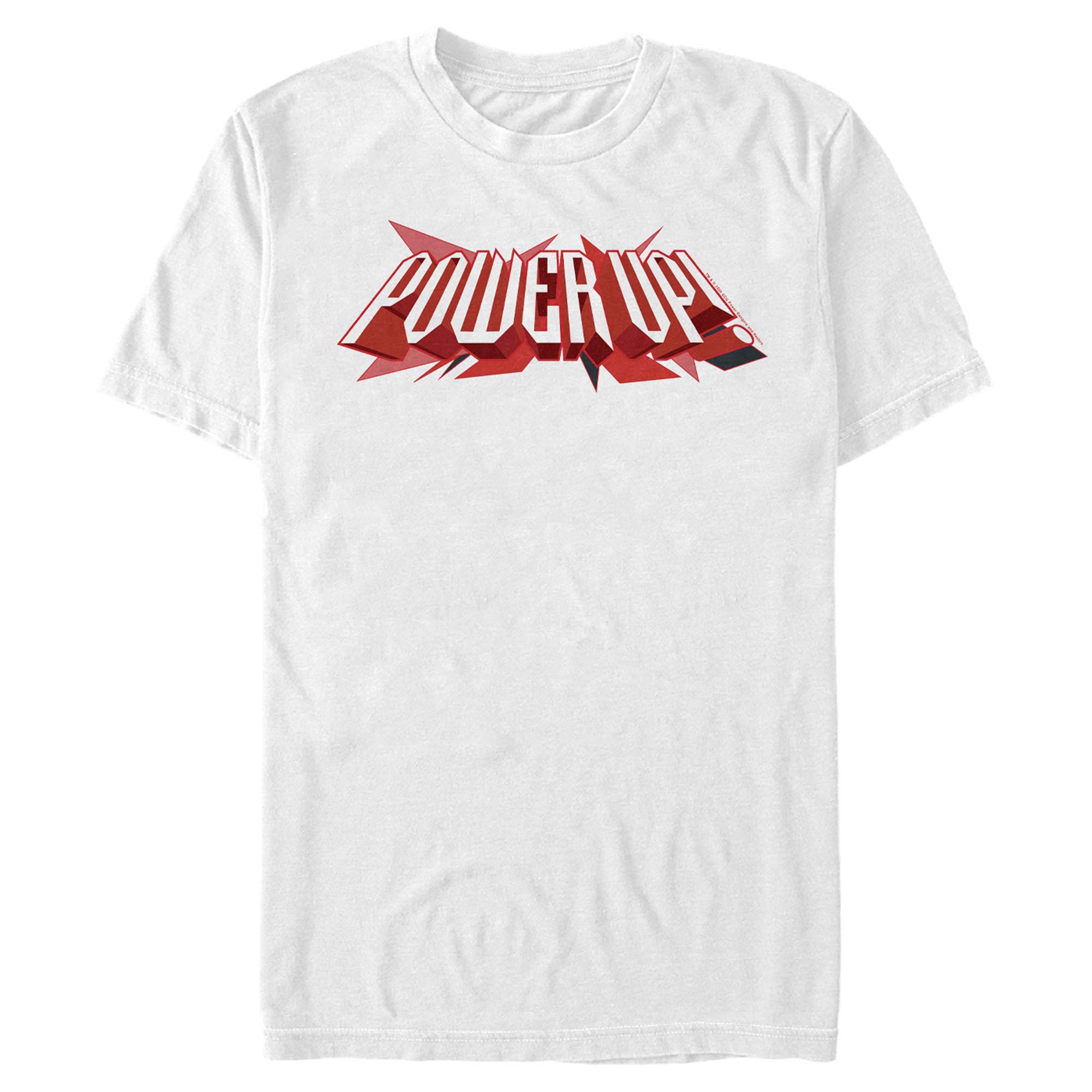 Power Rangers Men's Graphic T-Shirt - Official Power Up Motto Design | Casual Wear & Cosplay for Fans