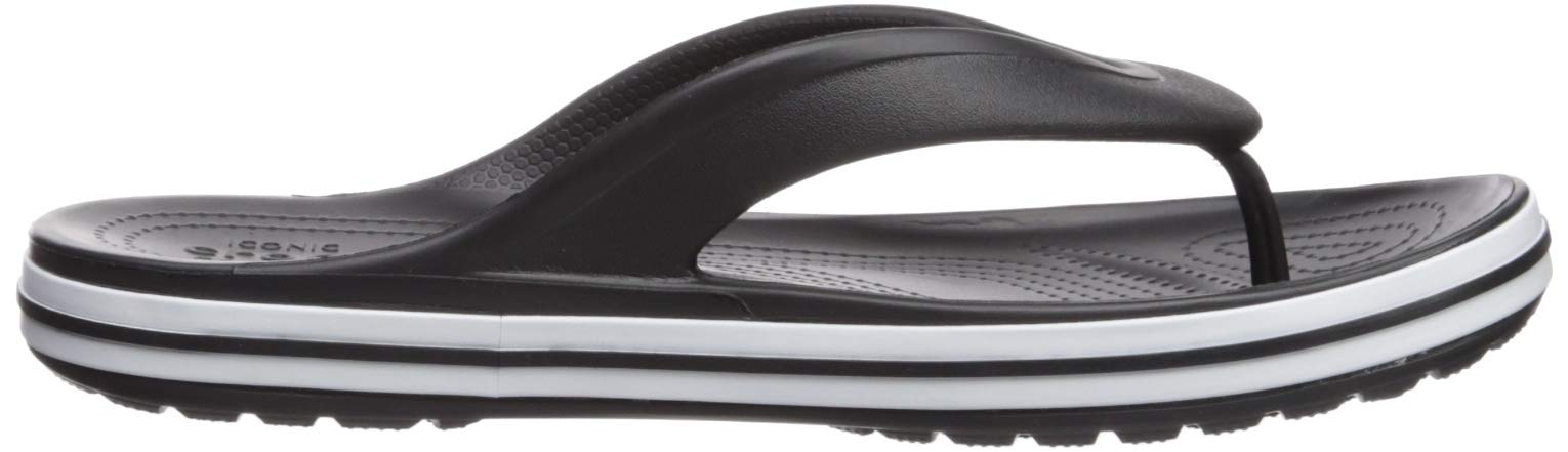 Crocs Unisex Bayaband Flip Flops - Comfortable Casual Sandals & Shower Shoes for Men and Women | Perfect for Beach, Pool, and Home Use