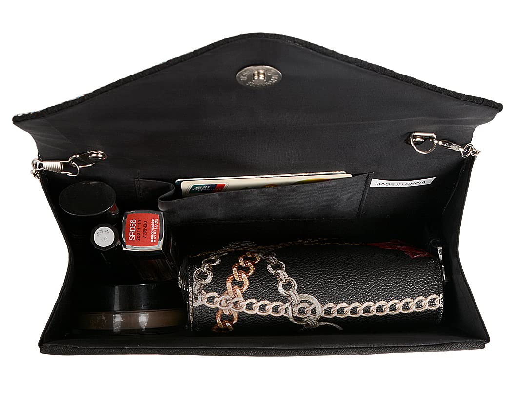 Elegant Women's Clutch Purse for Evening, Wedding, Party & Prom | Crossbody Handbag for Formal Events & Cocktail Nights | Perfect for Date Night, Bridal Shower & Special Occasions
