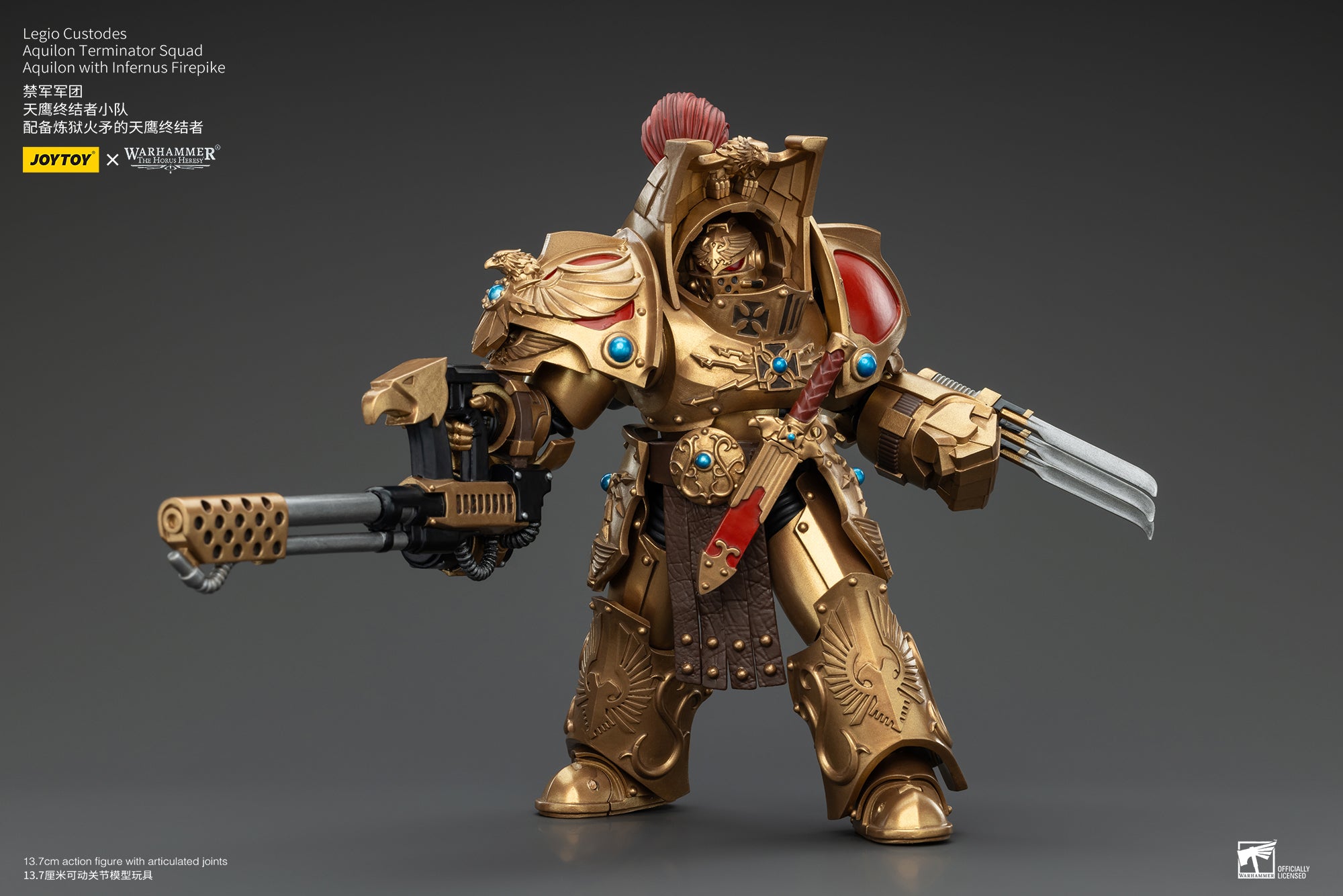 1/18 Scale JOYTOY Warhammer The Horus Heresy Action Figures - Legio Custodes Aquilon Terminator Squad & Custodian Venatari Squad | Collectible Miniatures for Tabletop Gaming and Display