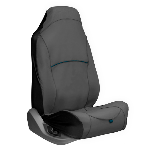 Kurgo® CoPilot Front Seat Cover - Dark Gray Waterproof Dog Car Seat Protector for Pets | Durable & Easy to Clean | Perfect for Travel, Hiking & Daily Commutes