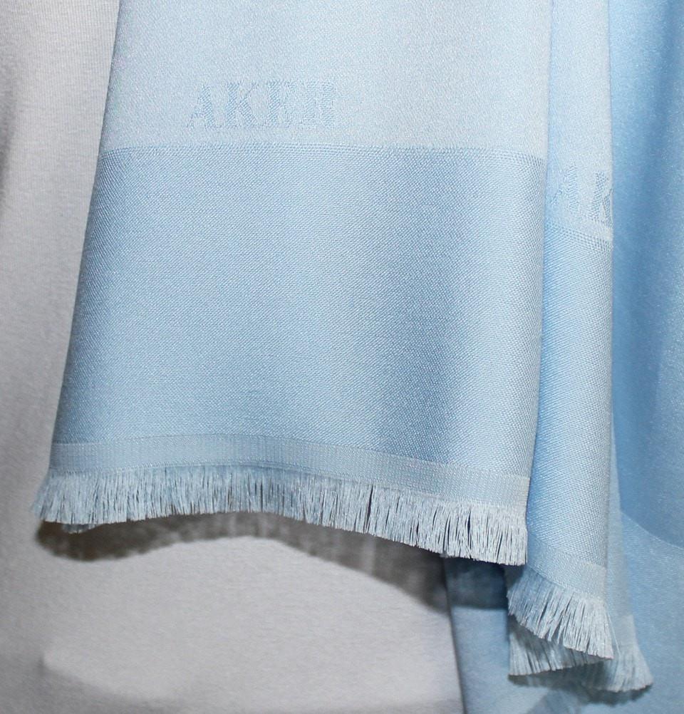Aker Solid Shawl 1002SLK 923 Baby Blue - Lightweight Womens Wrap Scarf for Office, Travel & Casual Outfits