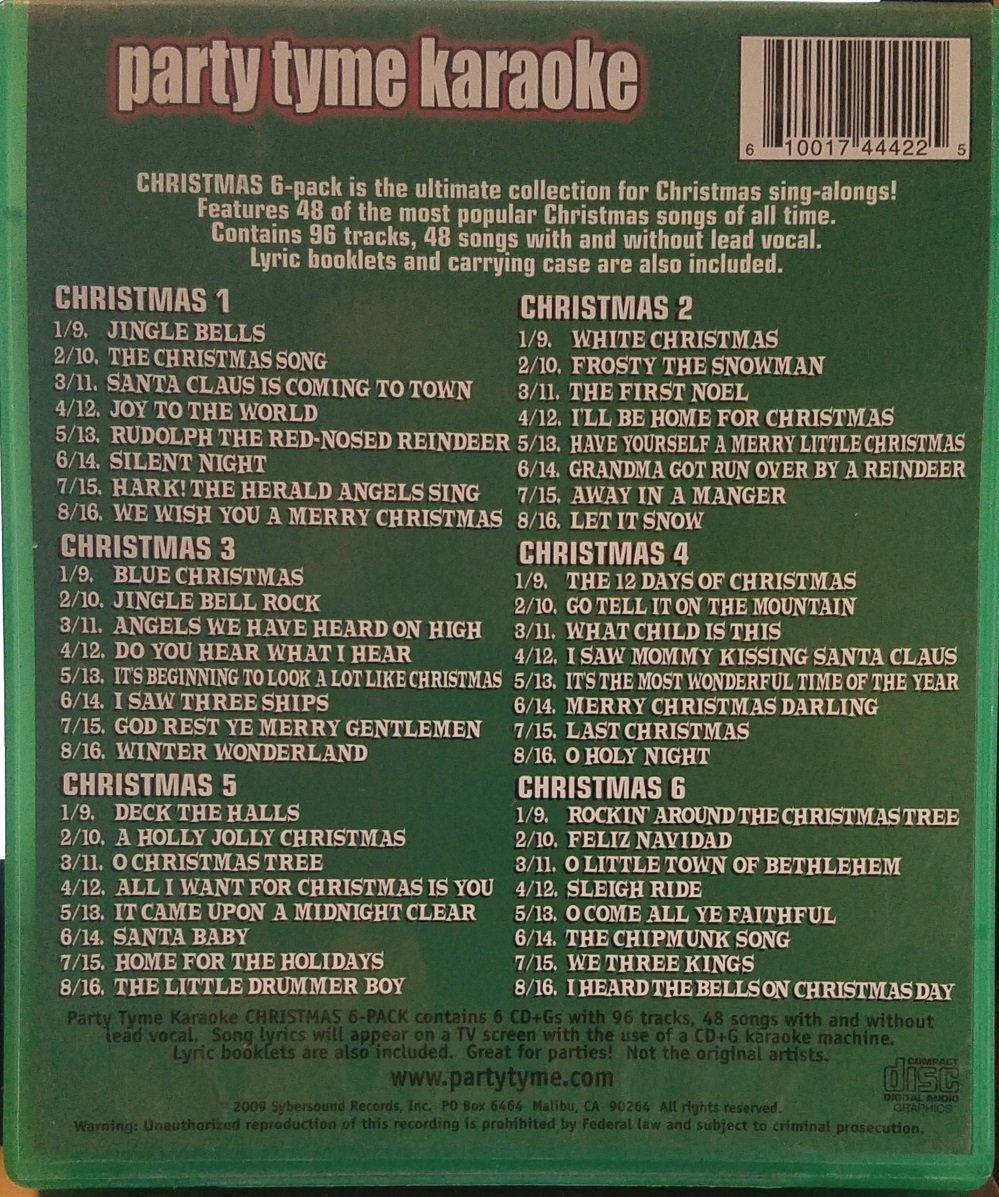 Christmas Party Music Collection - 6-Pack with 96 Songs (48+48) for Holiday Celebrations, Family Gatherings & Festive Events