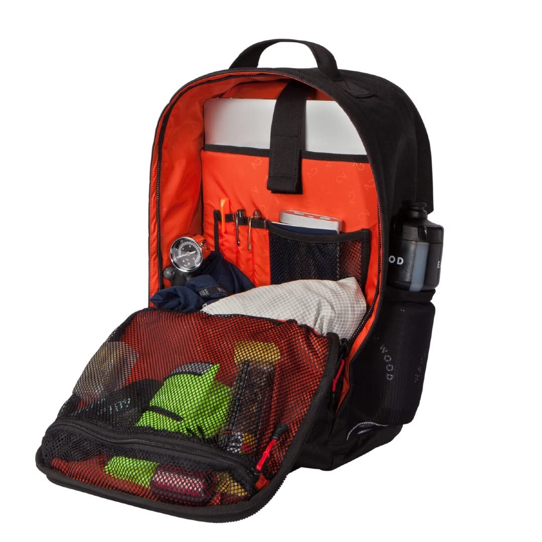 Two Wheel Gear Convertible Pannier Backpack LITE - 22L Weatherproof Bike Commuter & Laptop Bag | Recycled Ripstop Material | Black | Ideal for Cycling to Work, Business Travel & Urban Adventures