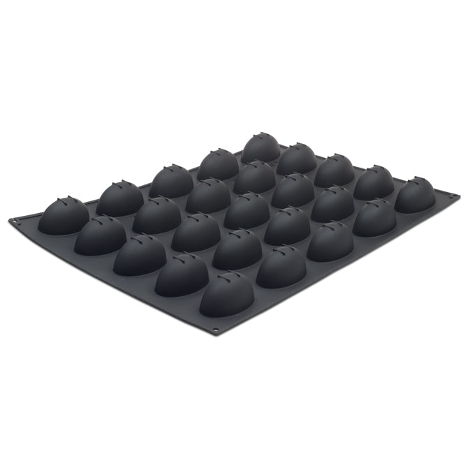 Pavoflex Silicone Oval Mold - 25 Cavities for Baking, Chocolate, Candy, Soap & Candle Making - Non-Stick Flexible Baking Molds for Home & Professional Use