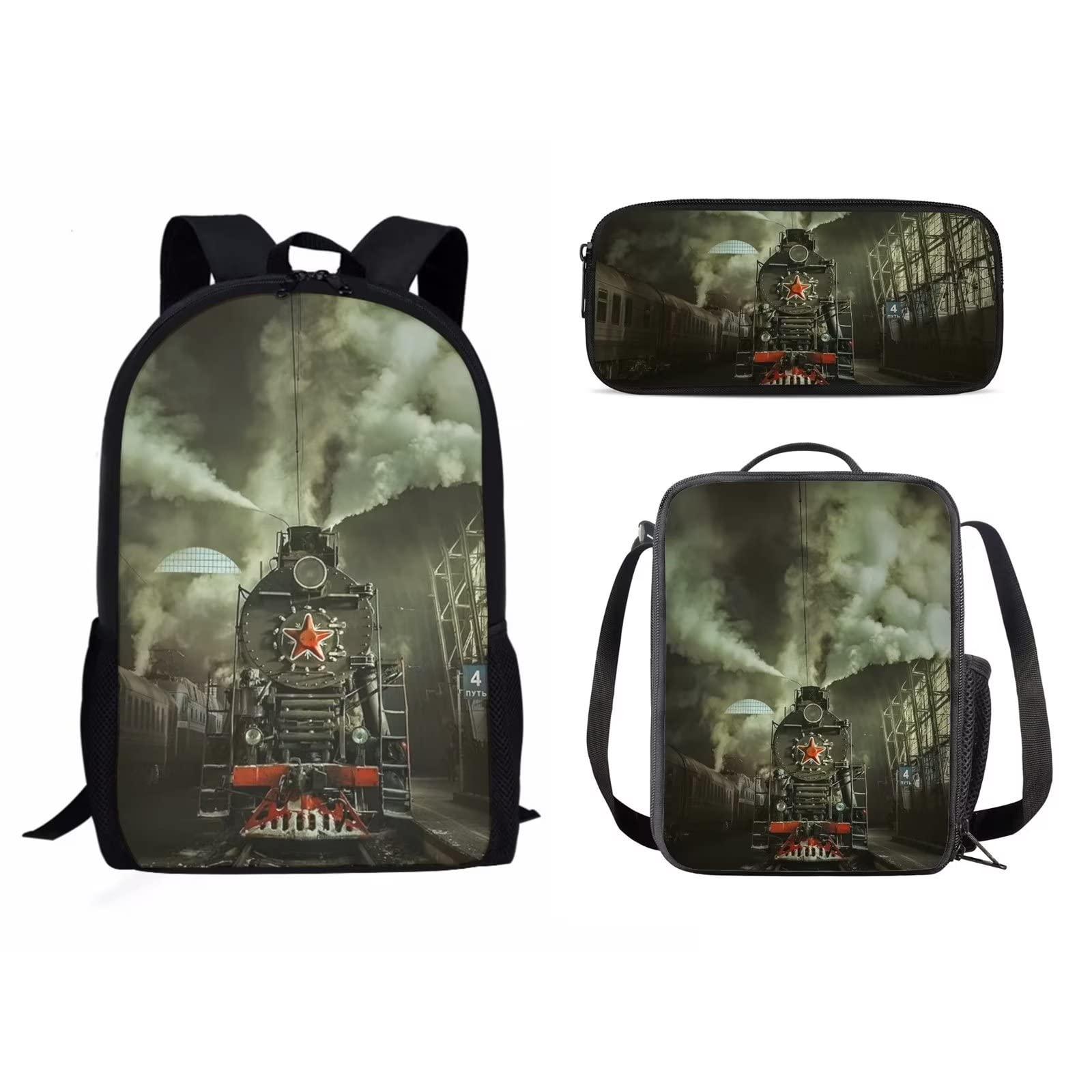 **Mumeson Kids Backpack Set for School - 3-Piece Bookbag with Insulated Lunch Tote & Pencil Case - Durable Backpack for Elementary & Middle School Students - Perfect for School, Travel & Daily Use**