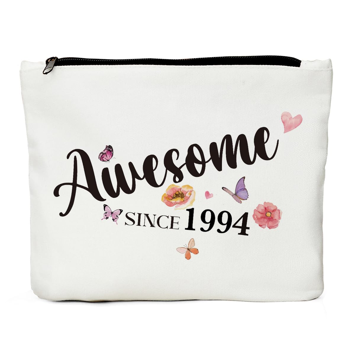 30th Birthday Gifts for Women - Best 30 Year Old Birthday Present Ideas for Wife, Sister, Friends, Coworker, Aunt & Boss | Awesome Since 1994 Makeup Bag | Perfect for Birthday Parties, Office Celebrations & Special Occasions