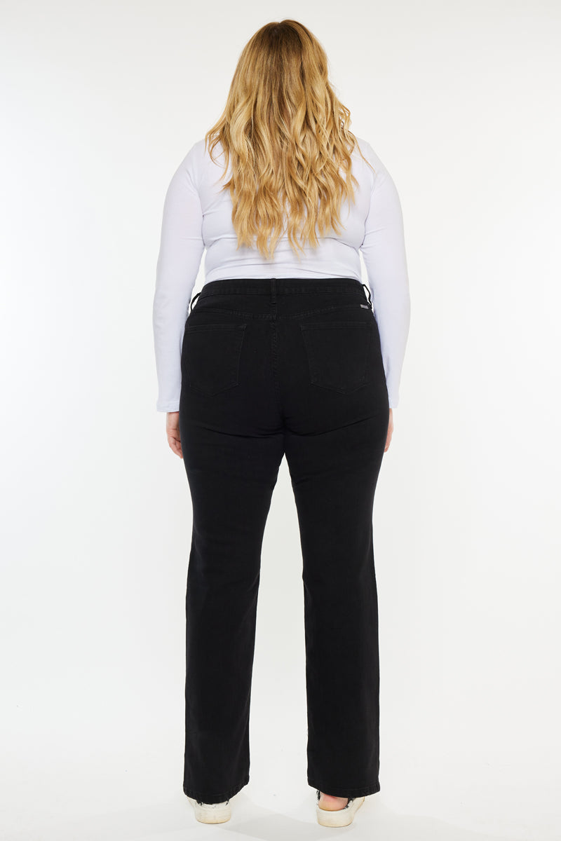 Erin Mid Rise Bootcut Jeans for Women - Plus Size Stretch Denim Pants, Comfortable & Flattering Fit - Perfect for Casual Wear, Office & Date Night