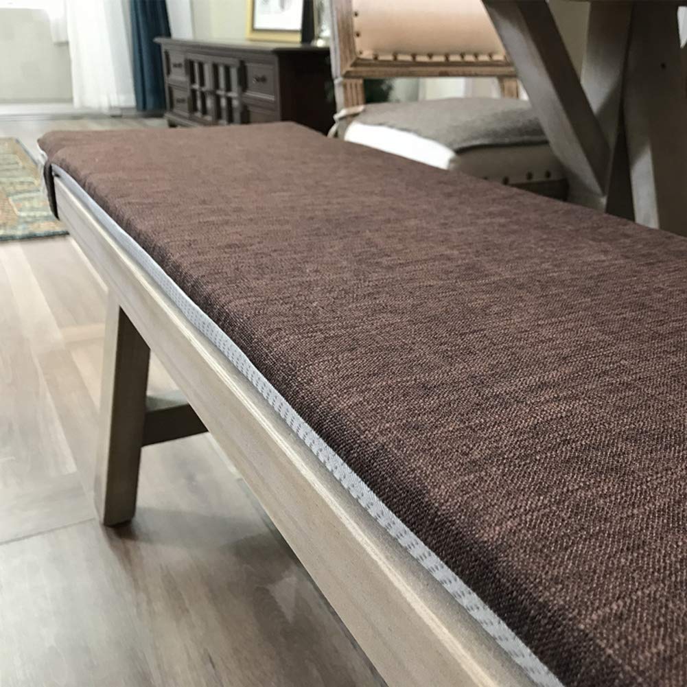 Non-Slip Japanese Style Long Dining Chair Cushion - Waterproof Outdoor/Indoor Bench Cushion with Ties - 35x180x3cm (14x71x1inch) for Bay Window, Patio, Coffee Shop & Home Decor