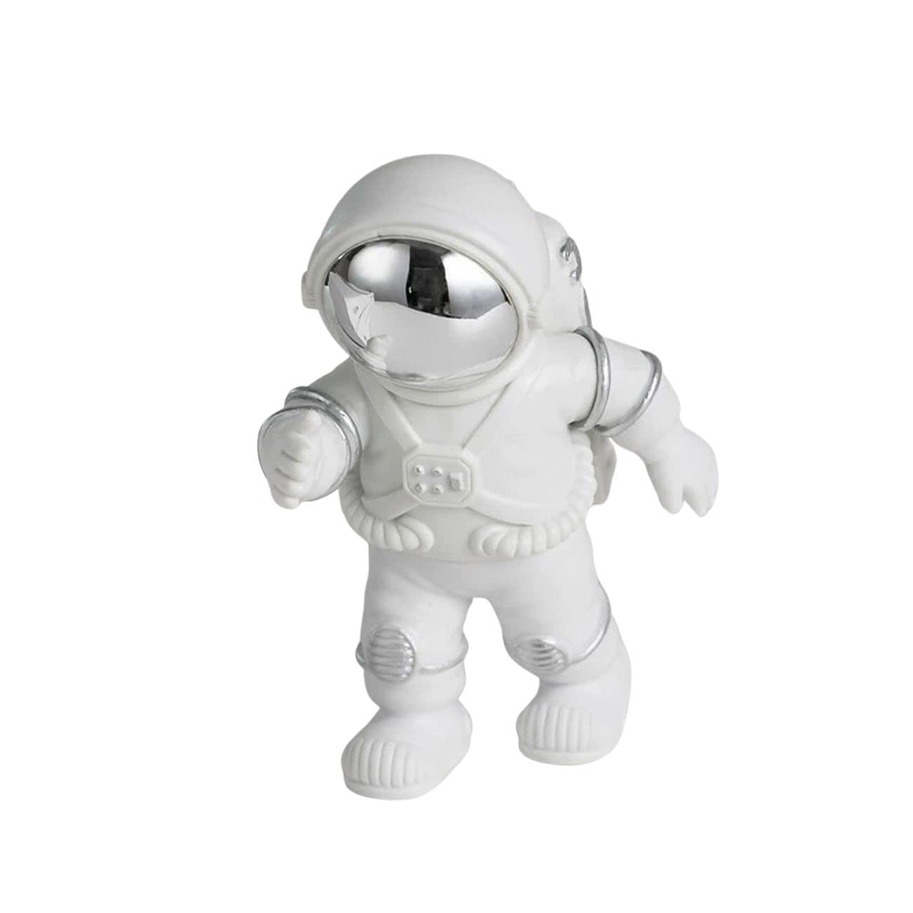Premium Astronaut Figurine - Space-Themed Desktop Decor for Kids & Adults | Perfect for Birthday Parties, Office Decor & Space Enthusiast Gifts | Silver Spaceman Toy Collection