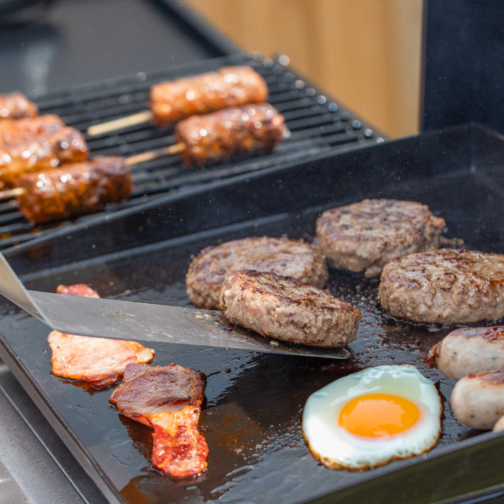 2+1 Burner Portable Gas Grill & Griddle - 8.5kW Stainless Steel Outdoor BBQ Hot Plate for Camping, Tailgating & Backyard Cooking (Model DG276)