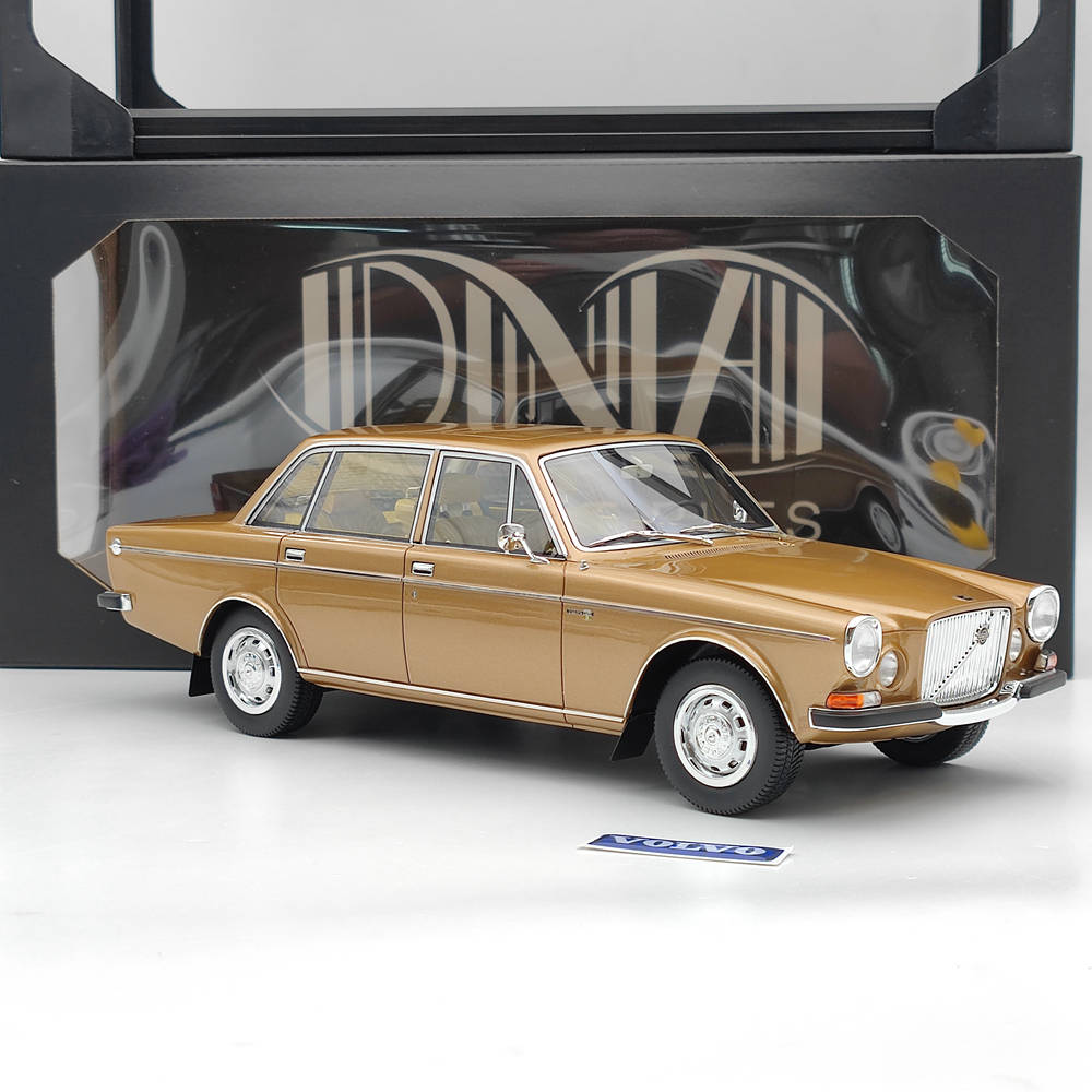 1/18 Scale Volvo 164 E 1972 Resin Model Car - Limited Edition Gold Collectible Toy for Adults, Perfect for Display, Gifts & Car Enthusiasts Collections