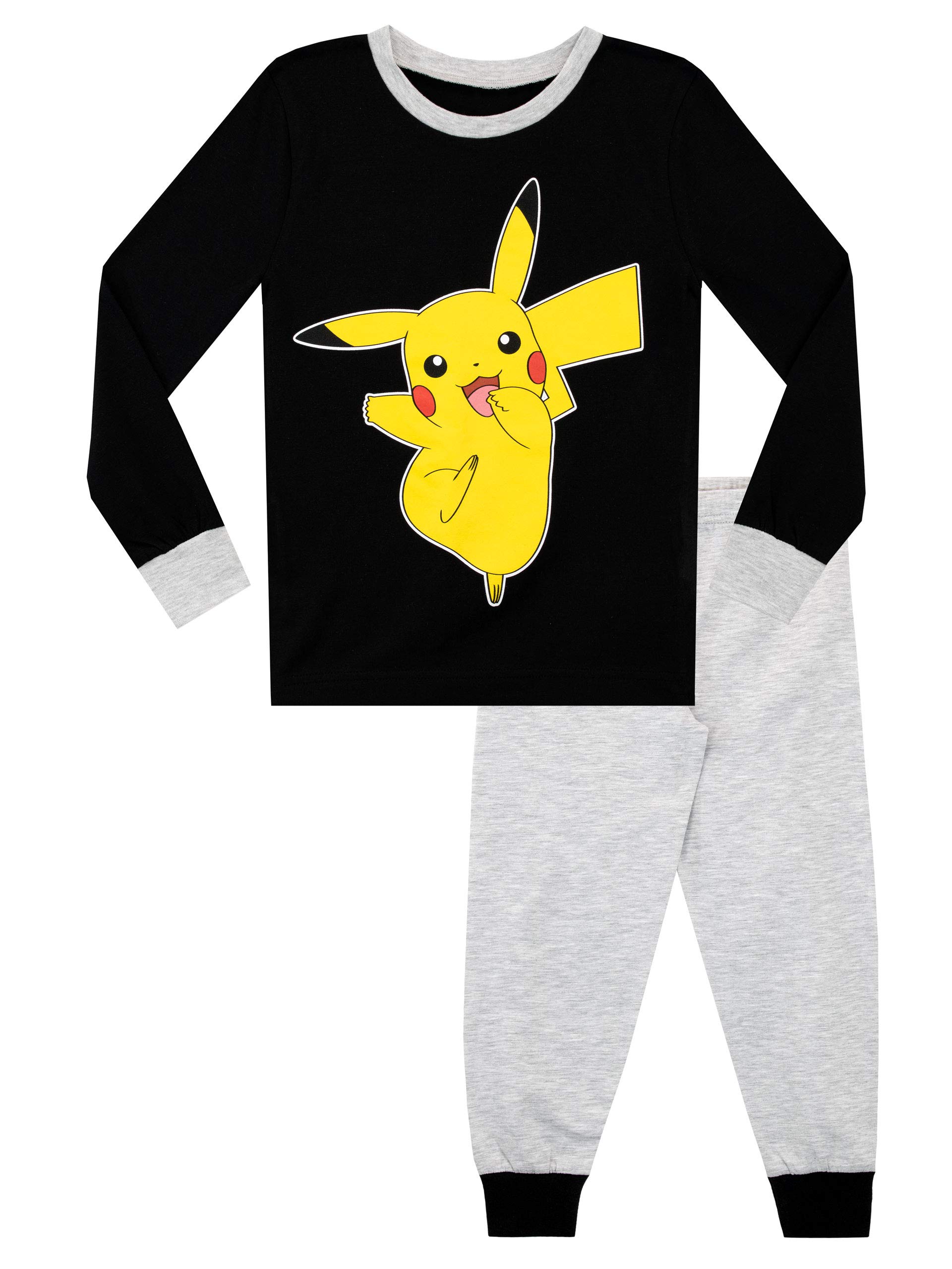 Pokemon Pikachu Boys Pajamas Set - Cute Cartoon Character Sleepwear for Kids - Perfect for Birthday Gifts, Sleepovers & Family Movie Nights