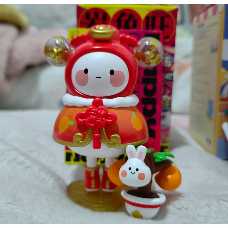 Pop Mart Three! Two! One! Chinese New Year Series Complete Set - Collectible Blind Box Figures for Home Decor, Office Display & Gift Giving