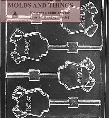 Baby Onesie, Baby Rattle & Baby Carriage Chocolate Candy Molds Set with Molding Instructions - Perfect for Baby Showers, Birthday Parties & DIY Candy Making