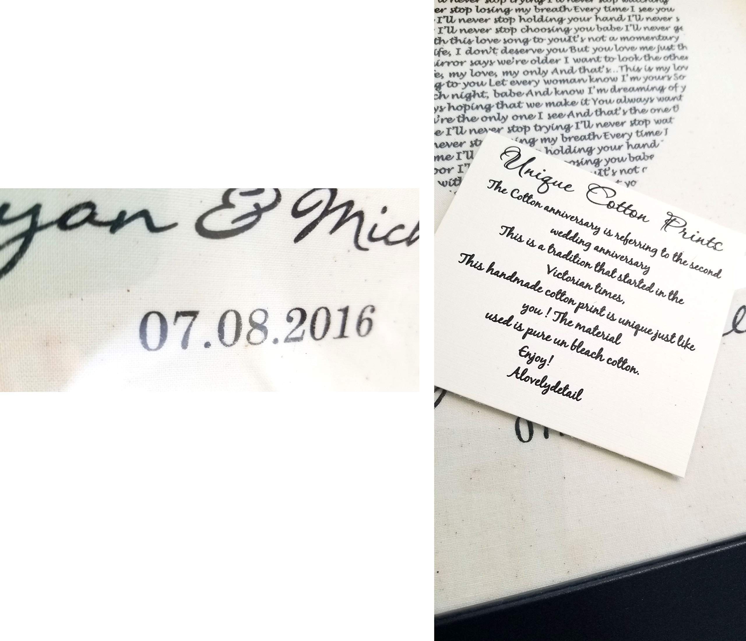 Personalized Cotton Anniversary Gift for Wife - Unique 2nd Year Present for Her - Thoughtful Keepsake for Special Occasions & Romantic Moments