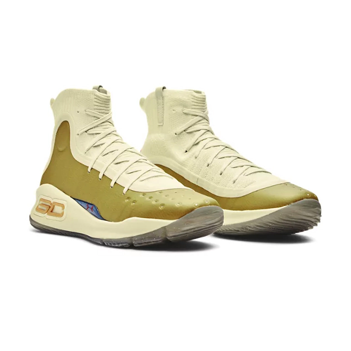 Curry 4 Retro 'Lemon Ice Metallic Gold' Basketball Shoes - Men's High-Performance Sneakers for Court & Street Style | Perfect for Basketball Games, Training & Casual Wear