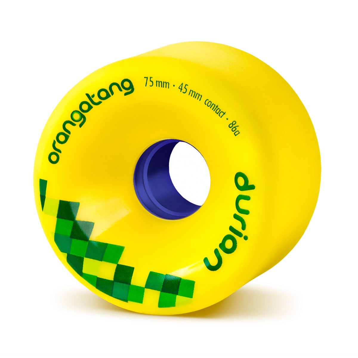 Orangatang Durian 75mm Freeride Longboard Wheels - Set of 4 | High Performance Urethane Skateboard Wheels for Downhill, Sliding & Cruising