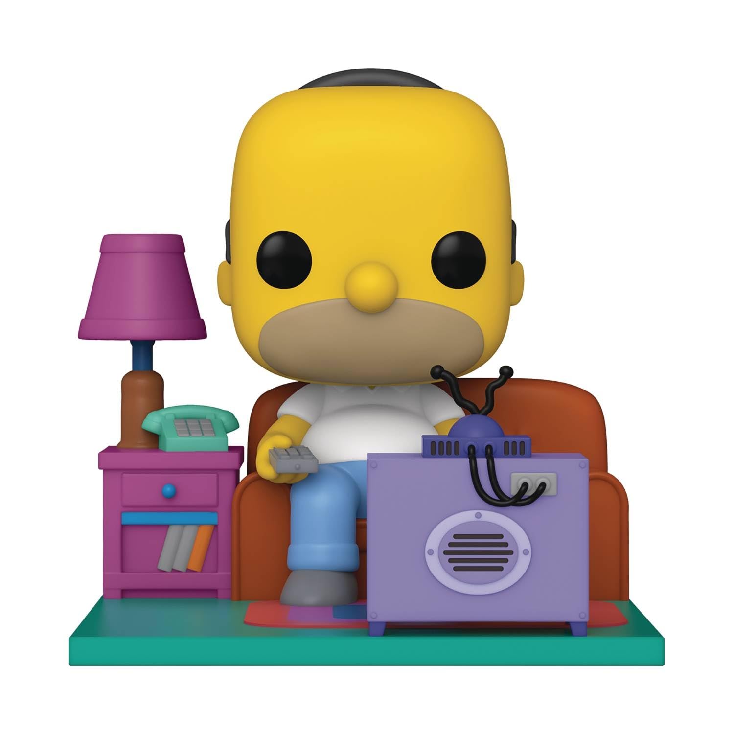 Funko Pop! Deluxe The Simpsons Couch Homer Watching TV Collectible Figure - Perfect for Home Decor, Office Display, and Gifts for Simpsons Fans
