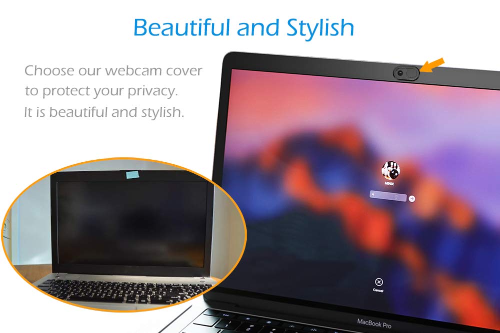 CloudValley Webcam Cover 3-Pack - 2020 Updated Horizontal Sliding Laptop Camera Cover for MacBook Pro/Air, iMac, iPad & Other Devices - Protect Privacy for Video Calls, Online Meetings & Remote Work